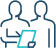 This is an icon of two individuals. It's an image on the about us section of PrestigePEO's website. It's supposed to be representative of the HR services PrestigePEO provides.