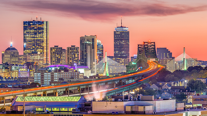 Vibrant Massachusetts Skyline