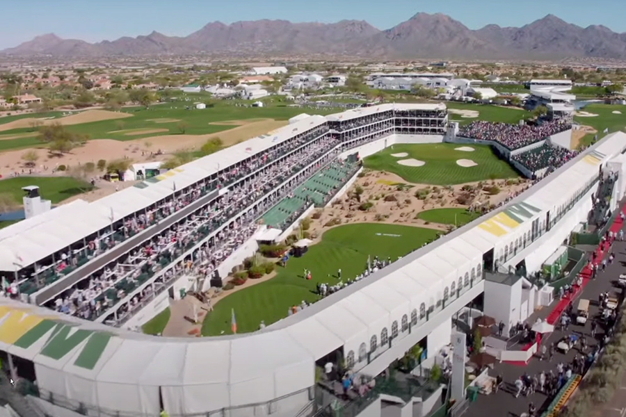 Overhead view of WM Phoenix Open